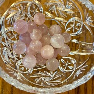 Rose‎ Quartz Pink Sphere Set - 23 Total in set